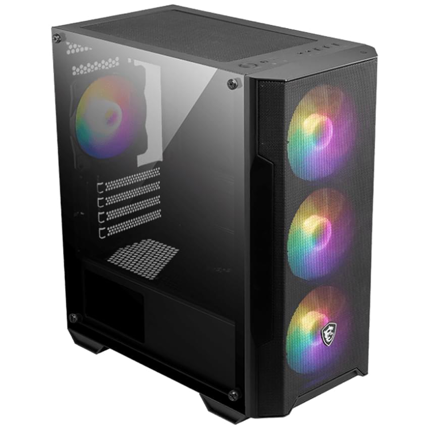 Gabinete Msi Mag Forge M100a 4 Fans Argb Negro Atx Micro Tower